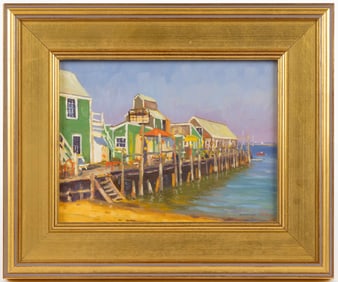 STEVE KENNEDY (AMERICAN, XX-XXI) PROVINCETOWN, MASSACHUSETTS COASTAL VIEW