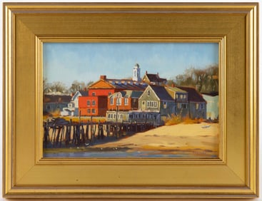 STEVE KENNEDY (AMERICAN, XX-XXI) PROVINCETOWN, MASSACHUSETTS COASTAL VIEW