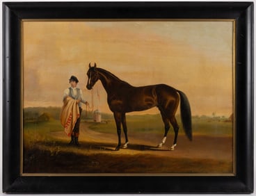 AMERICAN, POSSIBLY NEW YORK, HORSE RACING / EQUESTRIAN PAINTING