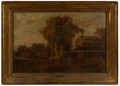 WILLIAM E. WINNER (AMERICAN, 1815-1883), ATTRIBUTED / SCHOOL OF, PLANTATION SCENE LANDSCAPE