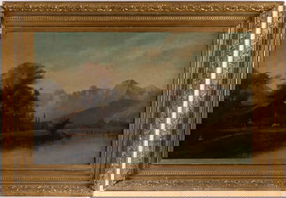 AMERICAN OR EUROPEAN SCHOOL (19TH CENTURY) LANDSCAPE PAINTING