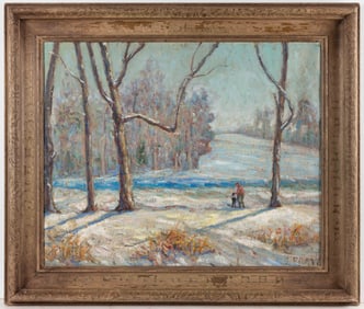 SAMUEL BALDWIN PRATT (VIRGINIA, 1903-1999) WINTER LANDSCAPE PAINTING