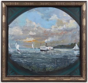 PARKS PEGRAM DUFFEY III (AMERICAN, B. 1961) "MIDDLESEX" PAINTING