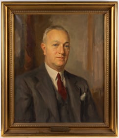 DAVID SILVETTE (VIRGINIA, 1909-1992) PORTRAIT OF HARRY HAMILL AUGUSTINE, SR. (RICHMOND, VIRGINIA,