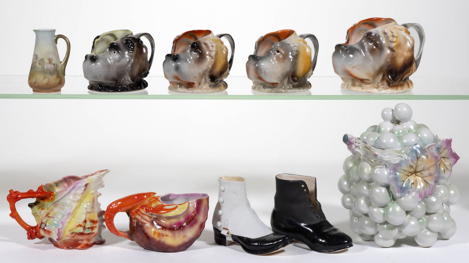 ROYAL BAYREUTH PORCELAIN ARTICLES, LOT OF TEN (1 of 1)