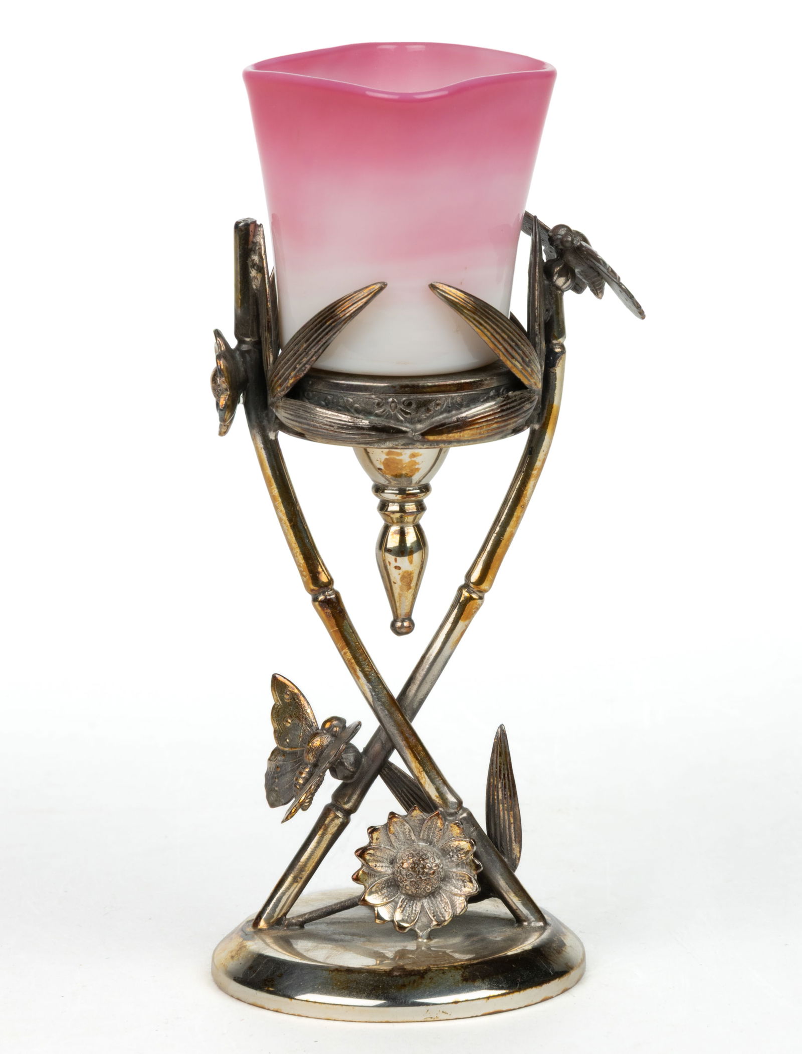 NEW ENGLAND PEACHBLOW TOOTHPICK HOLDER (1 of 1)