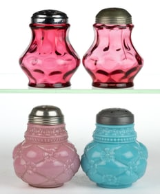 ASSORTED VICTORIAN SUGAR SHAKERS, LOT OF FOUR