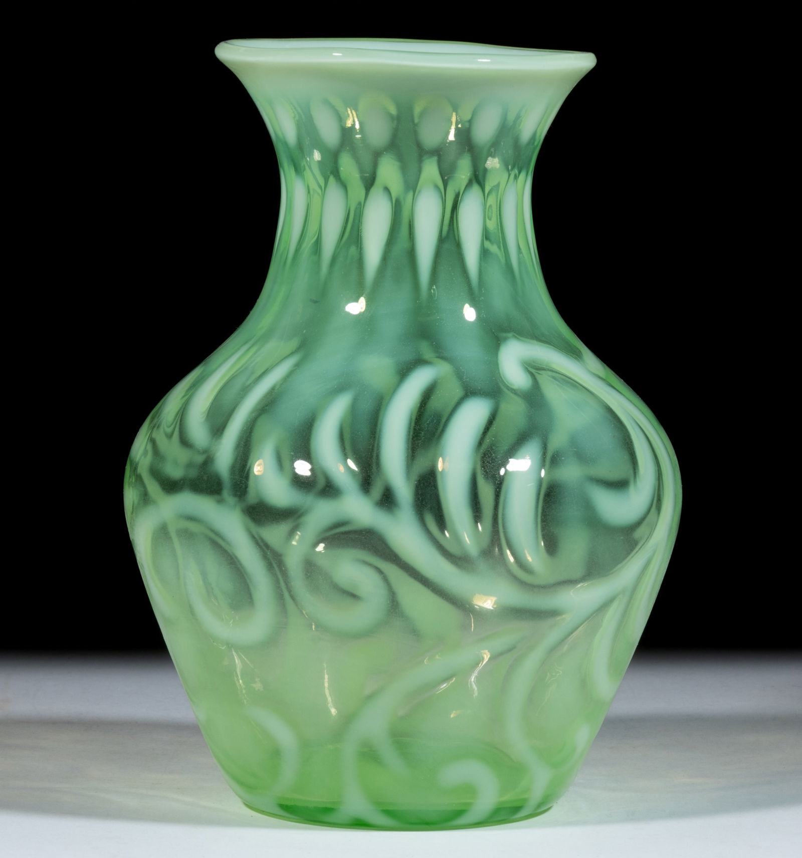 BUTTONS AND BRAIDS / FENTON NO. 351 (OMN) VASE (1 of 1)