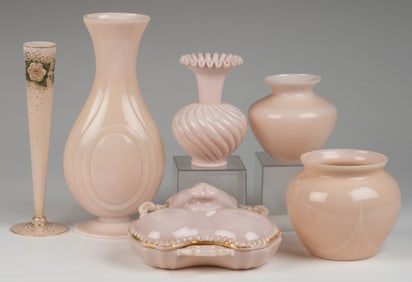 ASSORTED CAMBRIDGE CROWN TUSCAN ARTICLES, LOT OF SIX