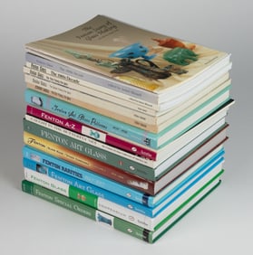 FENTON ART GLASS REFERENCE VOLUMES, LOT OF 17