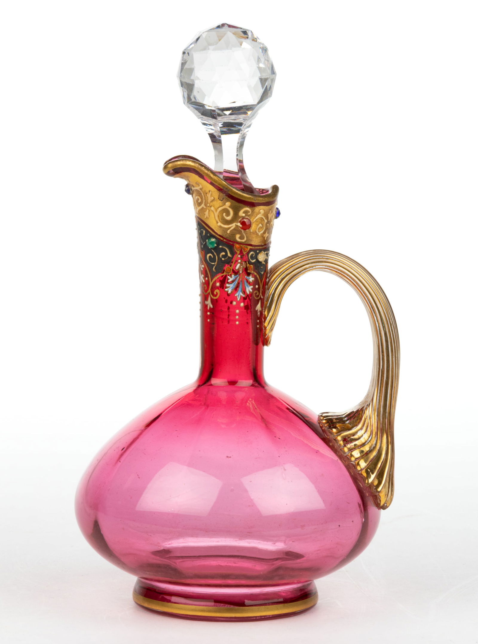 SIGNED MOSER PANEL-OPTIC CRUET (1 of 2)