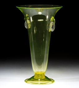 STEUBEN ART GLASS NO. 2909 TRUMPET VASE