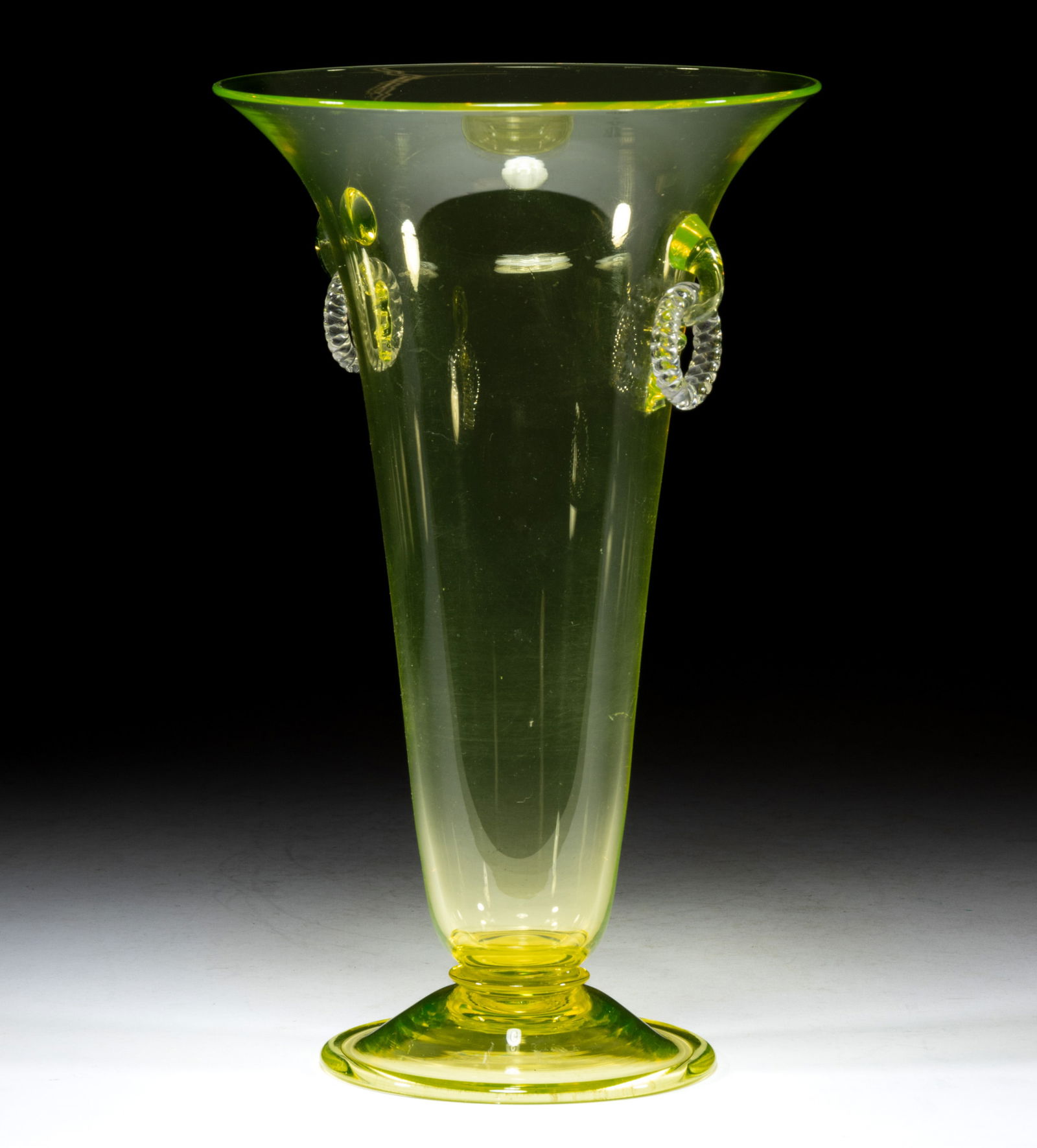 STEUBEN ART GLASS NO. 2909 TRUMPET VASE (1 of 1)