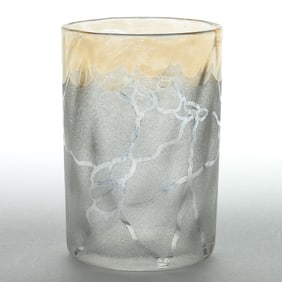 POMONA RIVULET - SECOND-PATENT ETCHING ART GLASS TUMBLER