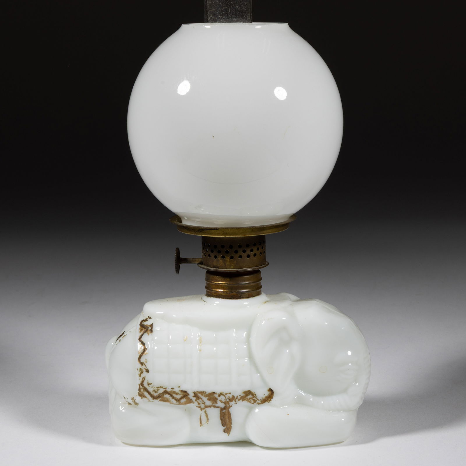 RECLINING ELEPHANT FIGURAL MINIATURE LAMP (1 of 1)