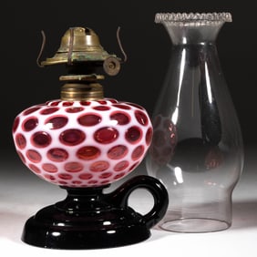 EASON - BIG WINDOWS KEROSENE FOOTED FINGER LAMP
