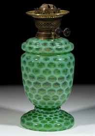 HONEYCOMB / WINDOWS OPALESCENT VASE LAMP