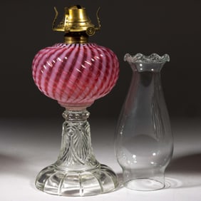 SHELDON SWIRL KEROSENE STAND LAMP