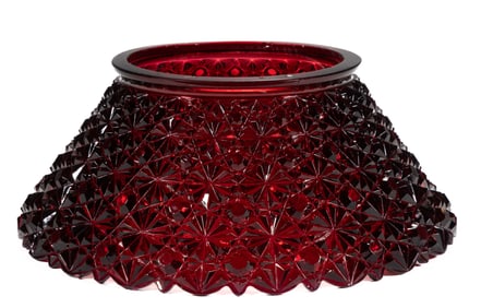 GILLINDER ATTRIBUTED  DAISY AND BUTTON GAS LAMP SHADE