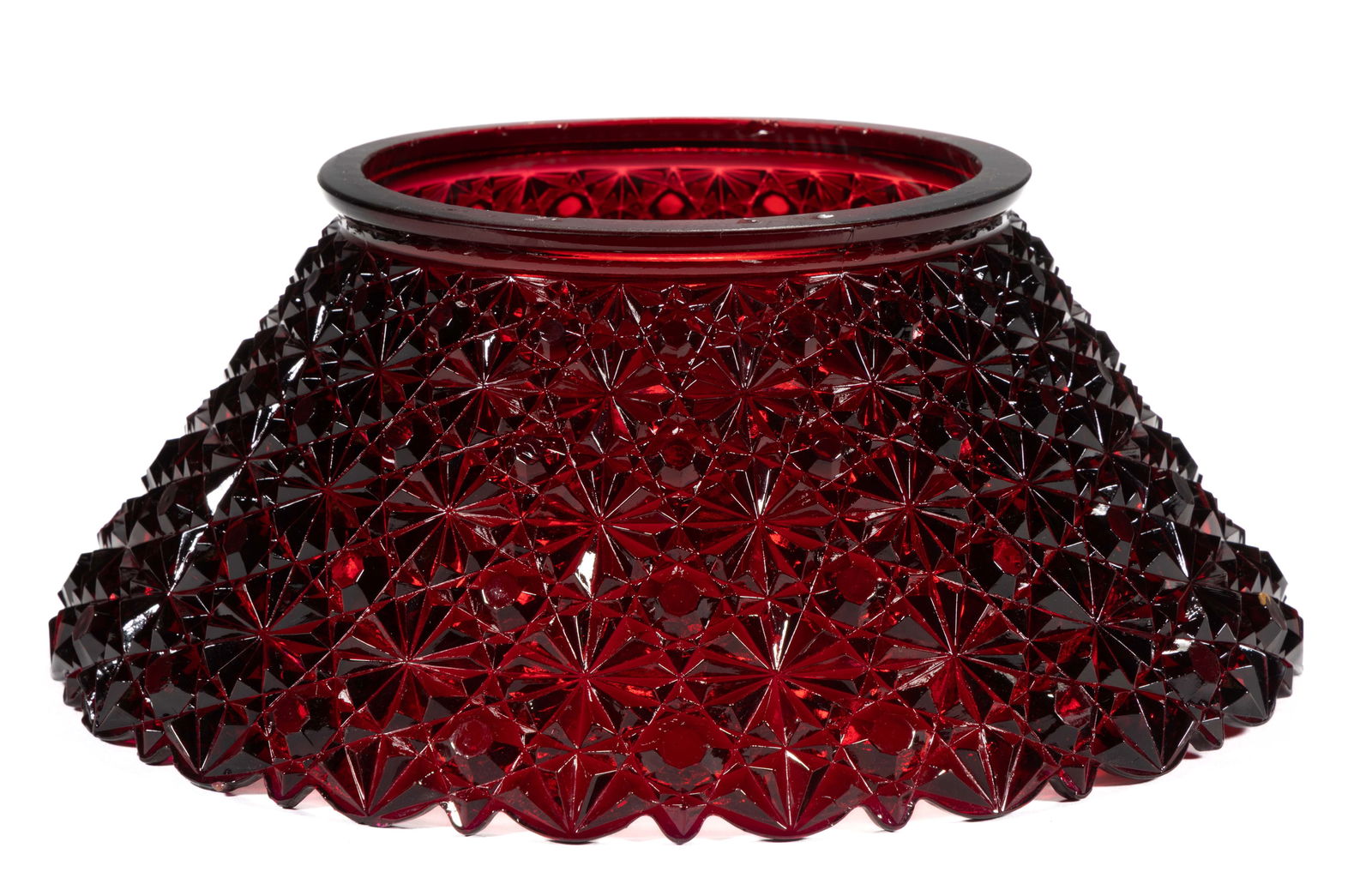 GILLINDER ATTRIBUTED DAISY AND BUTTON GAS LAMP SHADE (1 of 2)