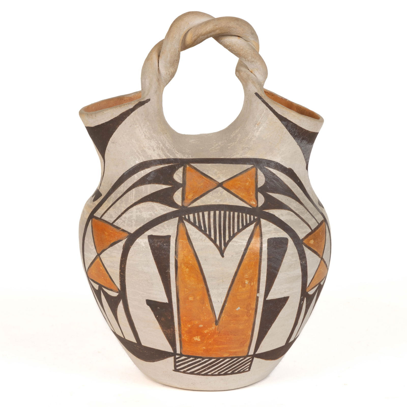 NATIVE AMERICAN ACOMA PUEBLO POTTERY WEDDING VASE (1 of 5)