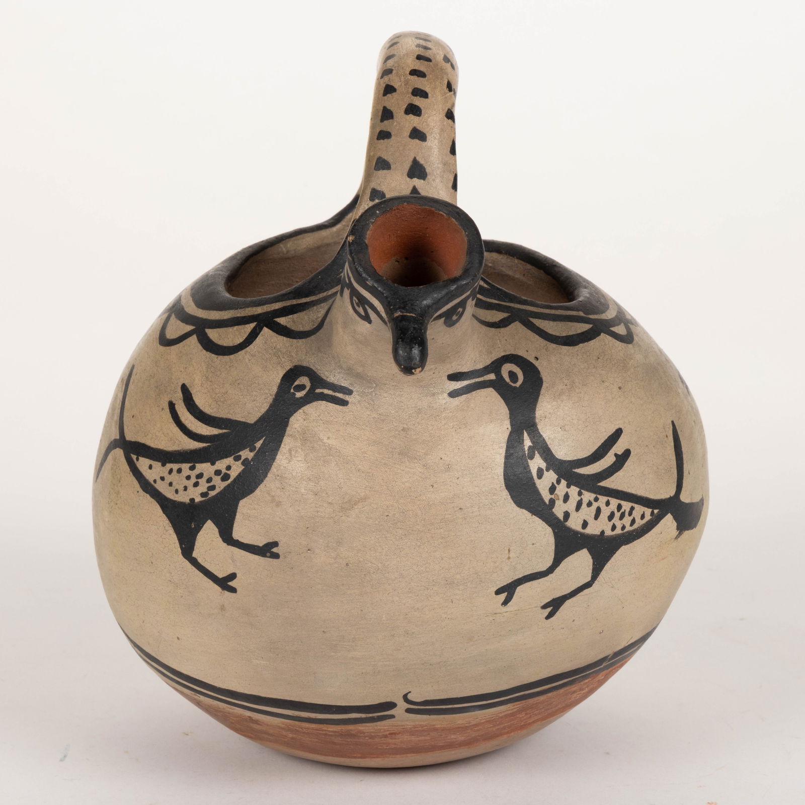 NATIVE AMERICAN COCHITI PUEBLO POTTERY BIRD EFFIGY PITCHER (1 of 5)