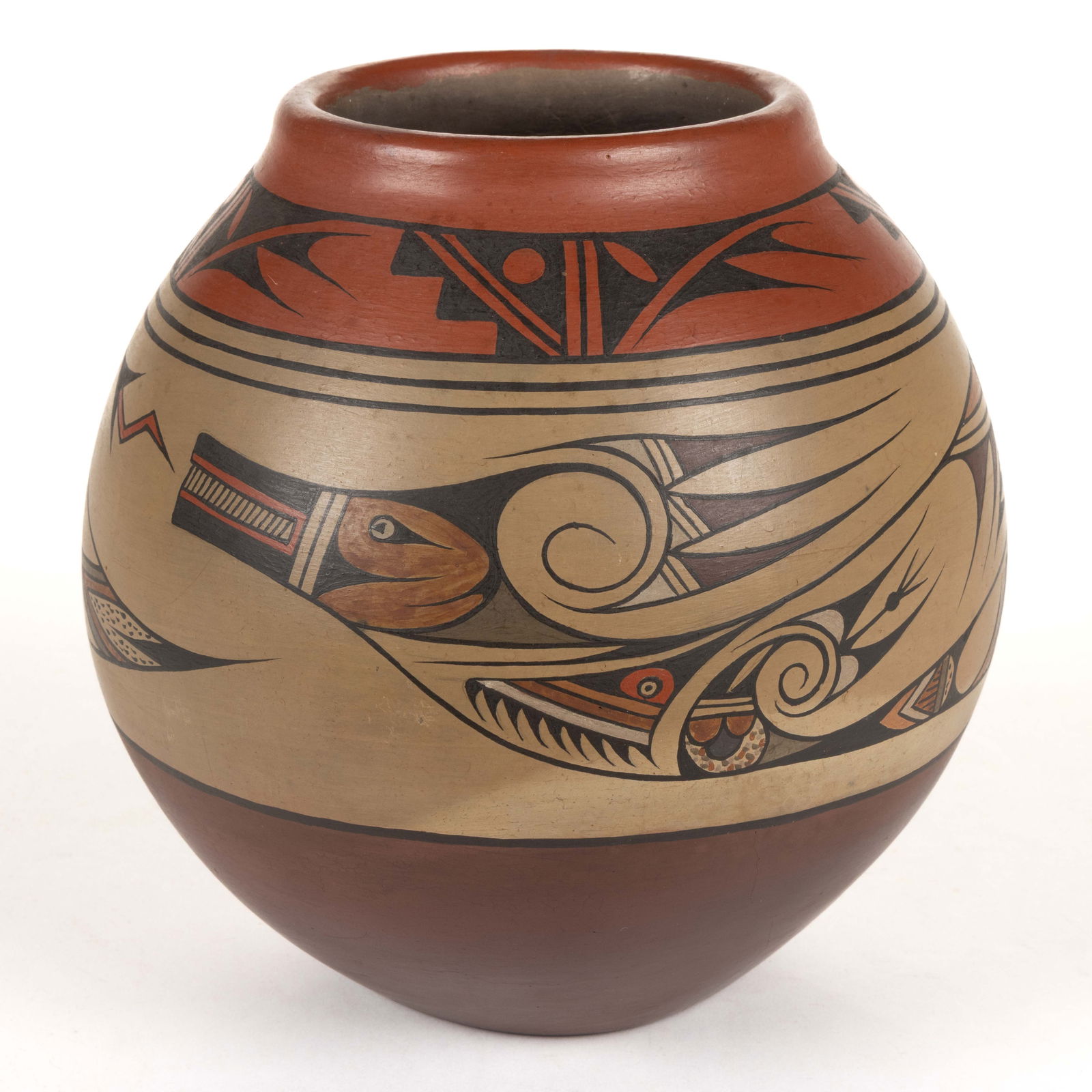 SIGNED LELA GUTIERREZ (1895-1966) AND VAN GUTIERREZ (1870-1956) NATIVE AMERICAN SANTA CLARA PUEBLO (1 of 5)