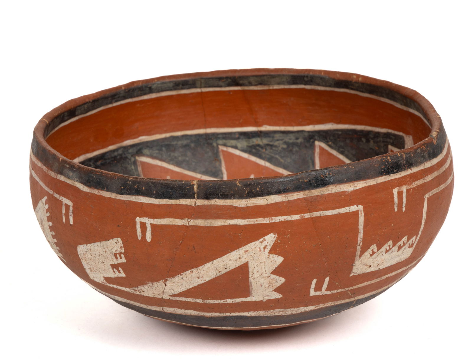 NATIVE AMERICAN ANCESTRAL PUEBLO FOURMILE POTTERY BOWL (1 of 6)