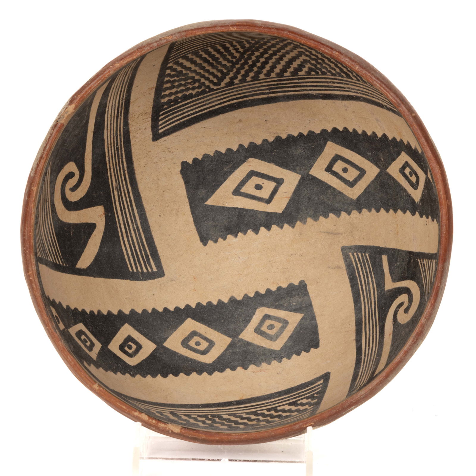 NATIVE AMERICAN ANCESTRAL PUEBLO GILA POTTERY BOWL (1 of 6)