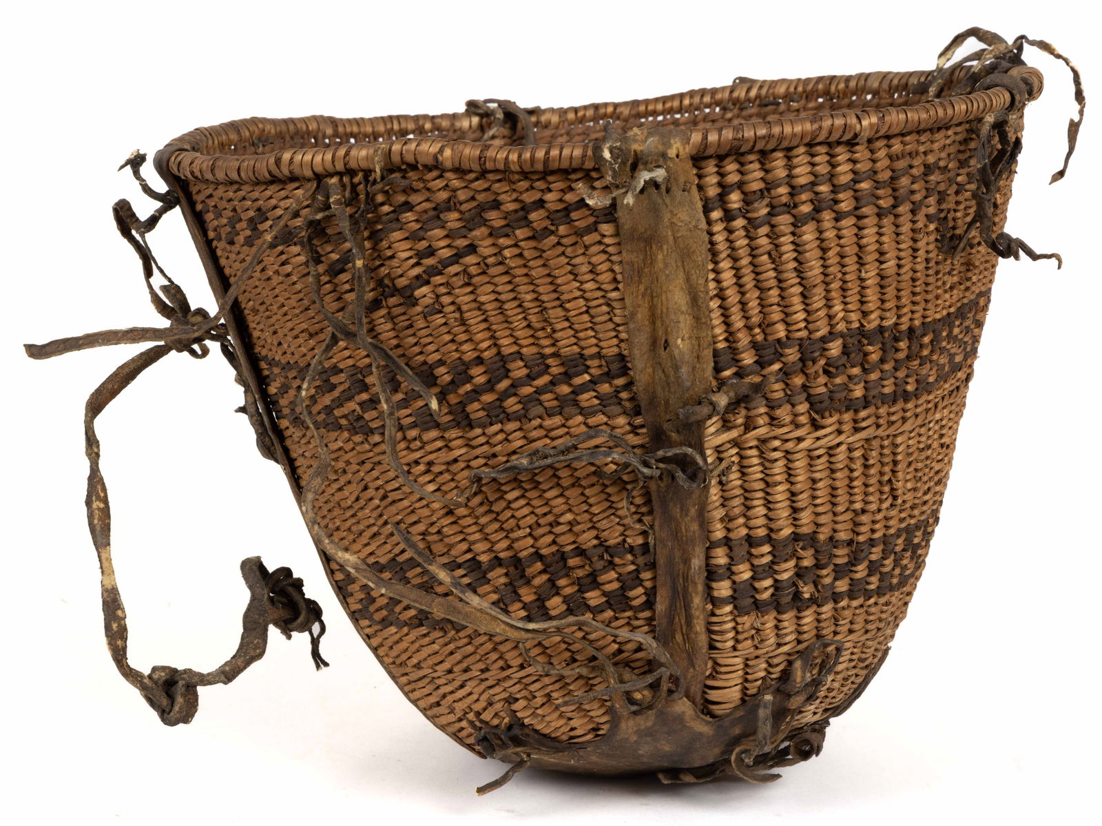SOUTHWESTERN NATIVE AMERICAN APACHE BURDEN BASKET (1 of 5)