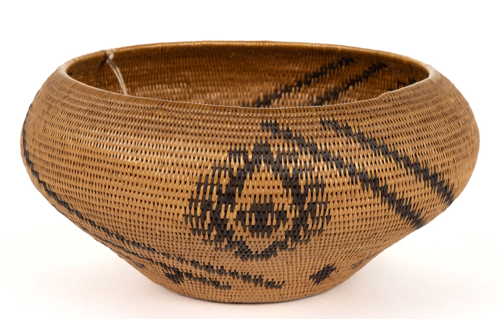 GREAT BASIN NATIVE AMERICAN WASHOE WOVEN-COIL DEGIKUP BASKET (1 of 5)