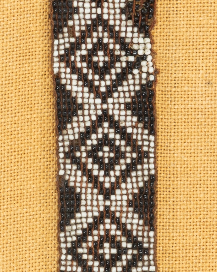 EXTREMELY RARE AND IMPORTANT NATIVE AMERICAN CREE BEADWORK SASH (1 of 6)
