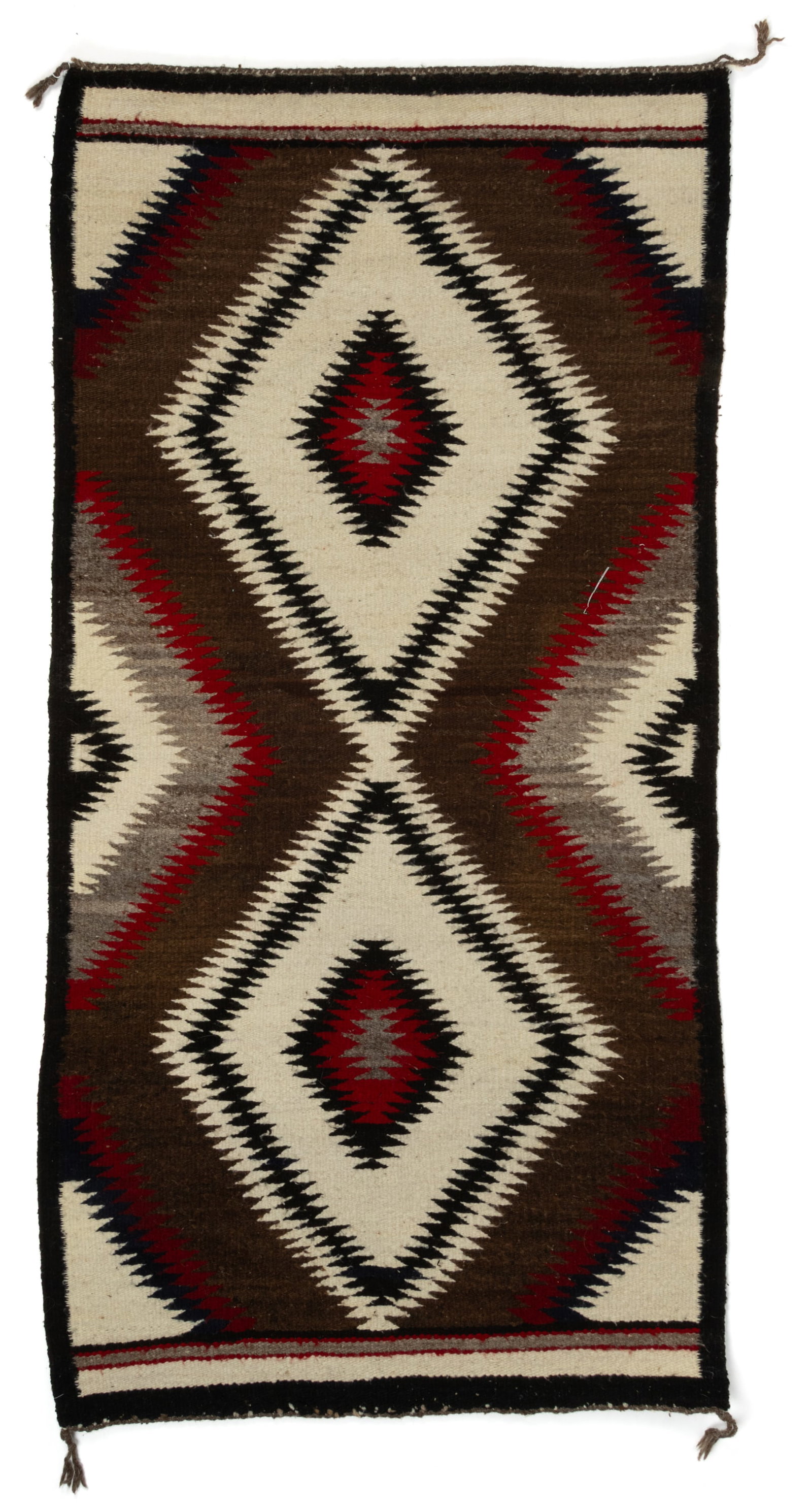 NATIVE AMERICAN NAVAJO GANADO-STYLE WOOL BLANKET / RUG (1 of 2)