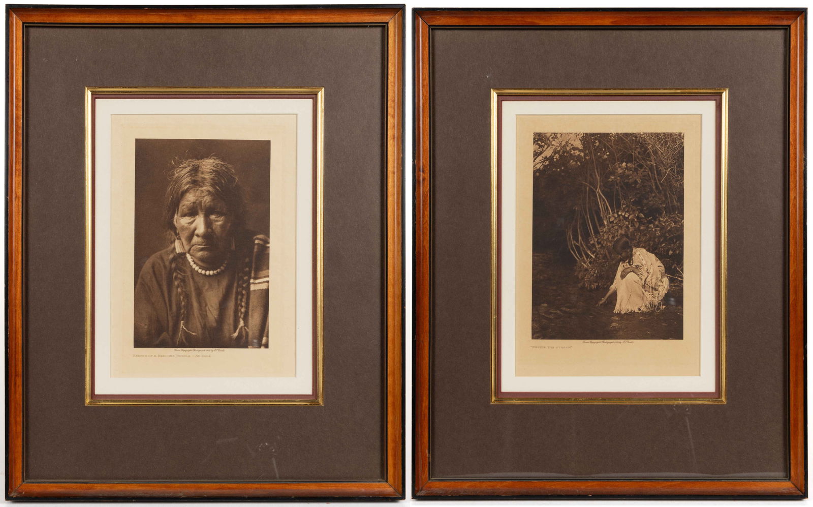 EDWARD SHERRIFF CURTIS (AMERICAN, 1868-1952) NATIVE AMERICAN PRINTS, LOT OF TWO (1 of 5)