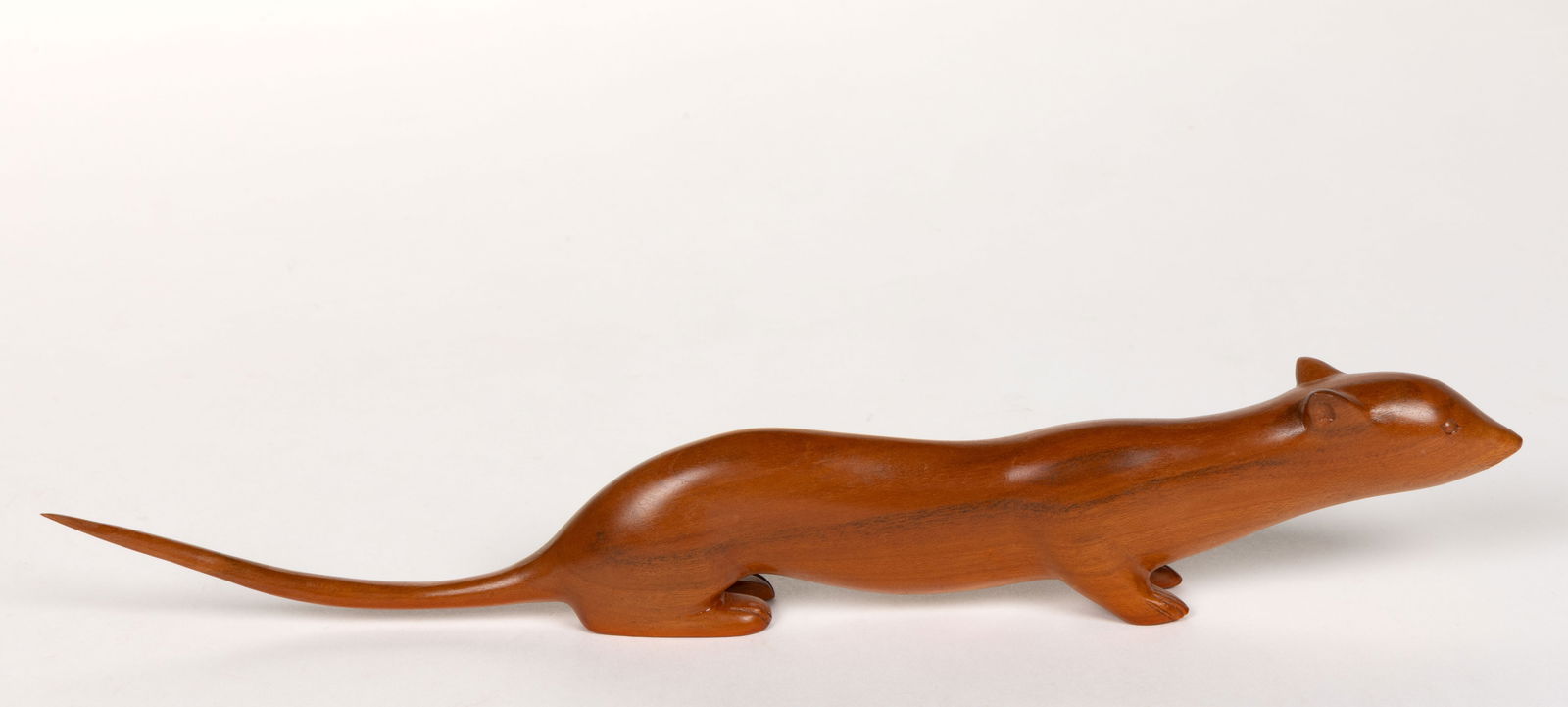 AMANDA (1928-2004) OR RICHARD (1927-2002) CROWE, ATTRIBUTED, NATIVE AMERICAN CHEROKEE WOOD WEASEL (1 of 4)