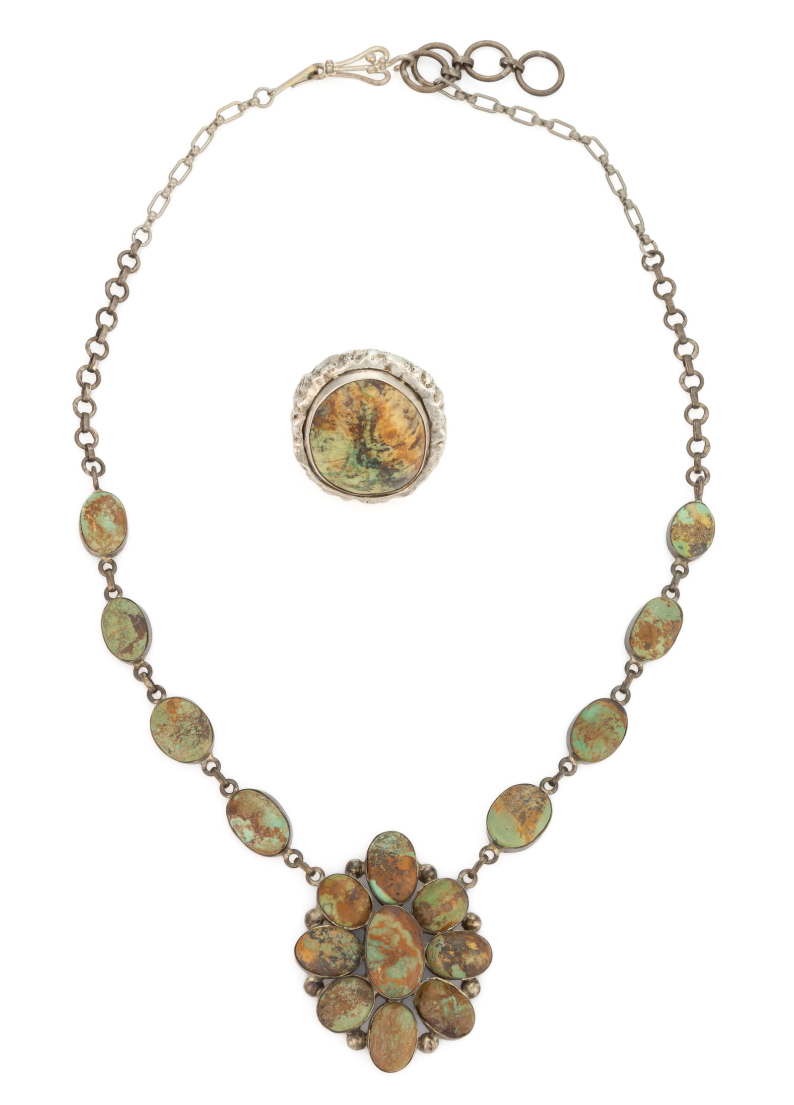 NATIVE AMERICAN / SOUTHWESTERN-STYLE STERLING / SILVER JEWELRY, LOT OF TWO (1 of 4)