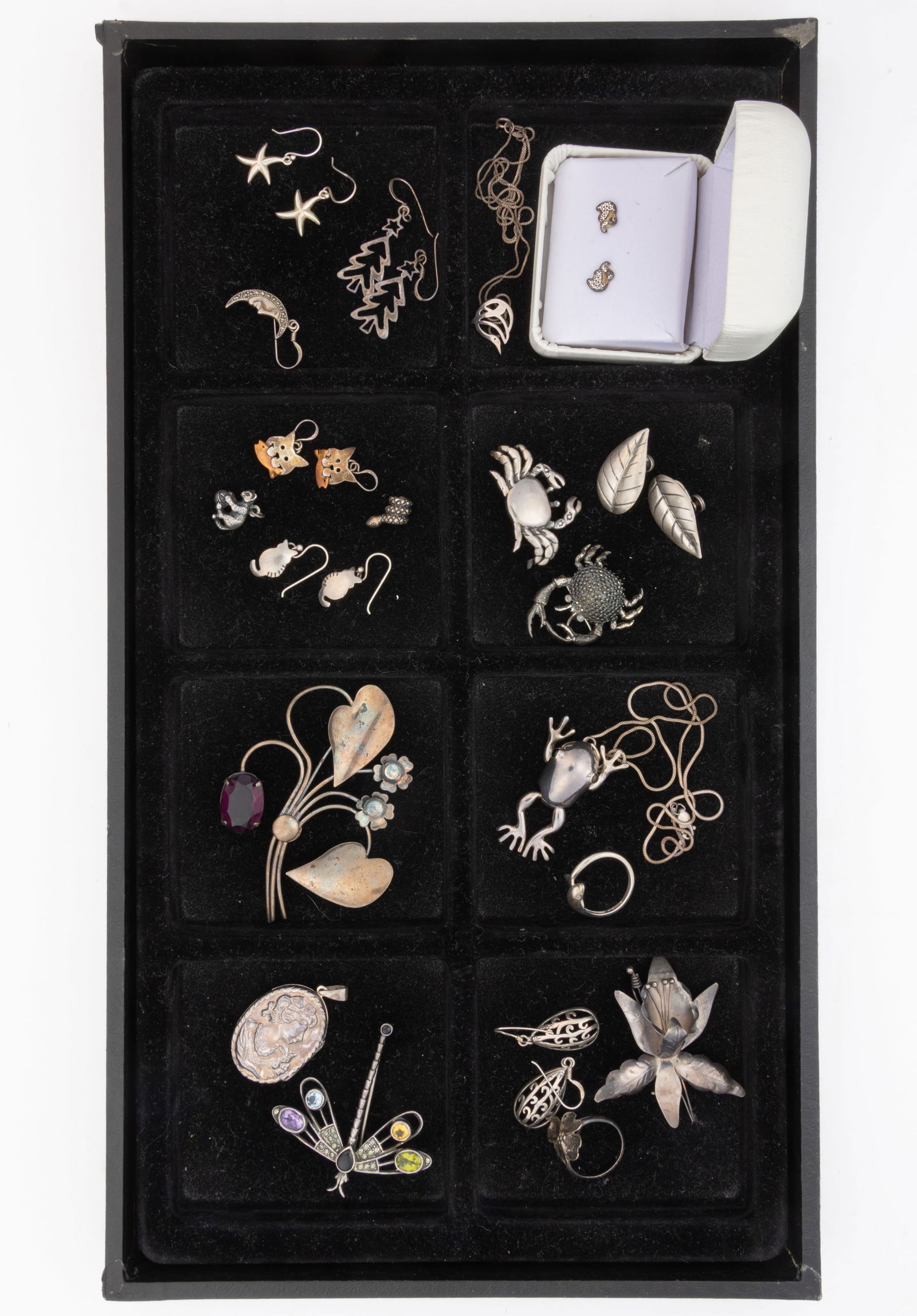 VINTAGE / CONTEMPORARY STERLING SILVER FIGURAL JEWELRY, LOT OF 27 PIECES (1 of 1)