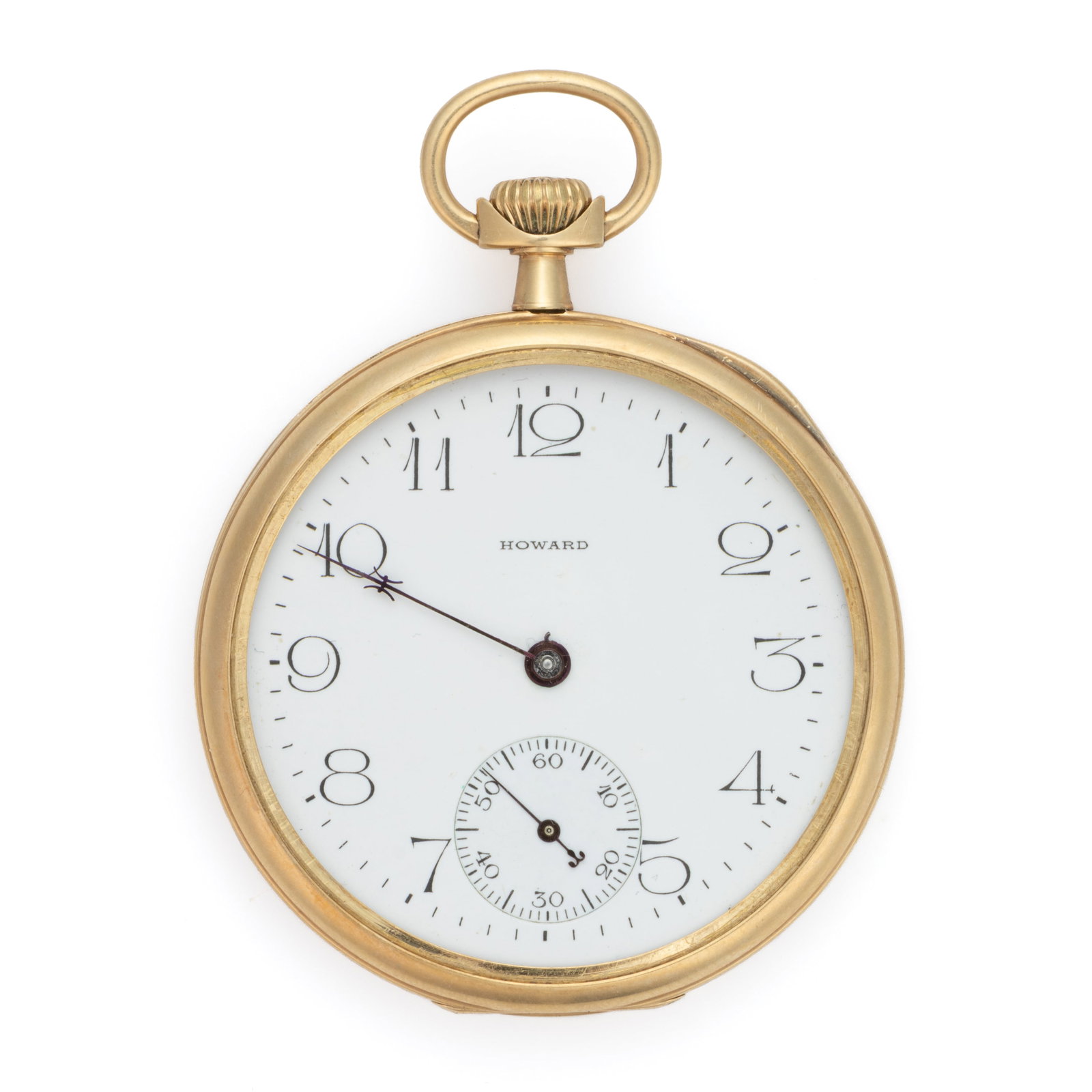 E. HOWARD 14K YELLOW GOLD-CASED 17-JEWEL MODEL 1912 POCKET WATCH (1 of 2)