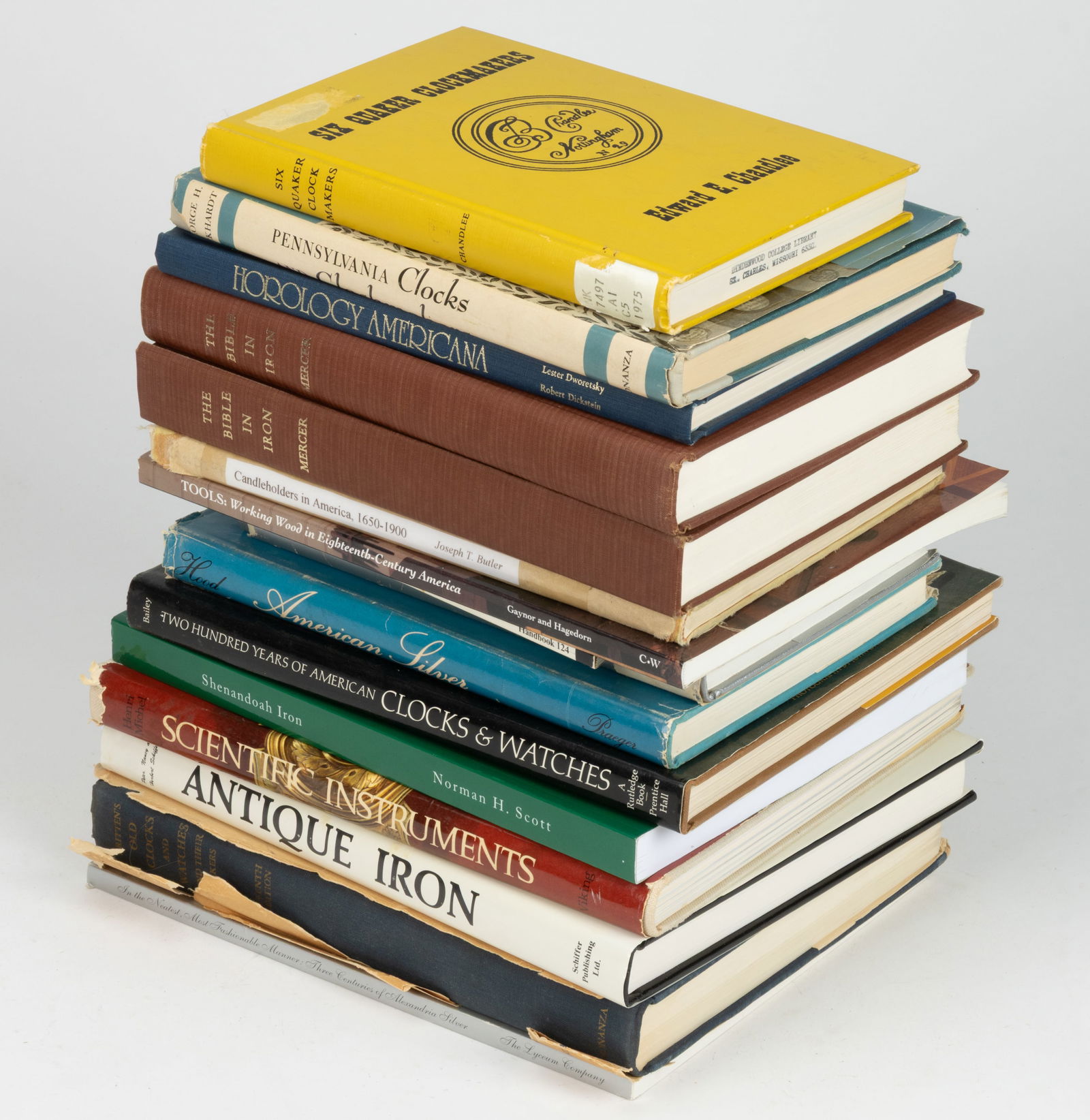 CLOCK, IRON AND SILVER REFERENCE VOLUMES, LOT OF 15 (1 of 1)