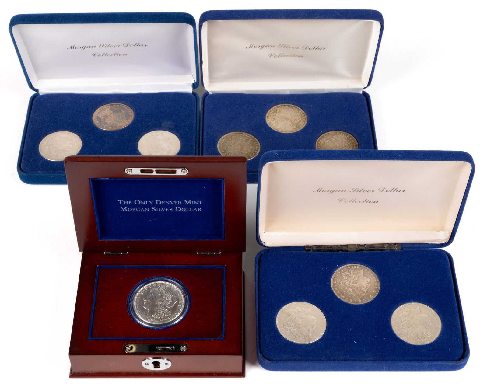 UNITED STATES 1921 MORGAN SILVER DOLLAR COINS, LOT OF TEN (1 of 3)