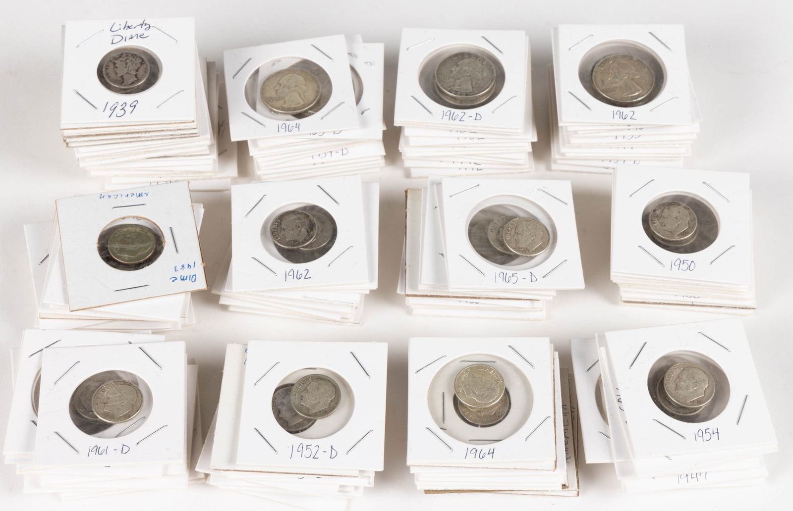 ASSORTED UNITED STATES SILVER COINS, LOT OF 141 (1 of 1)