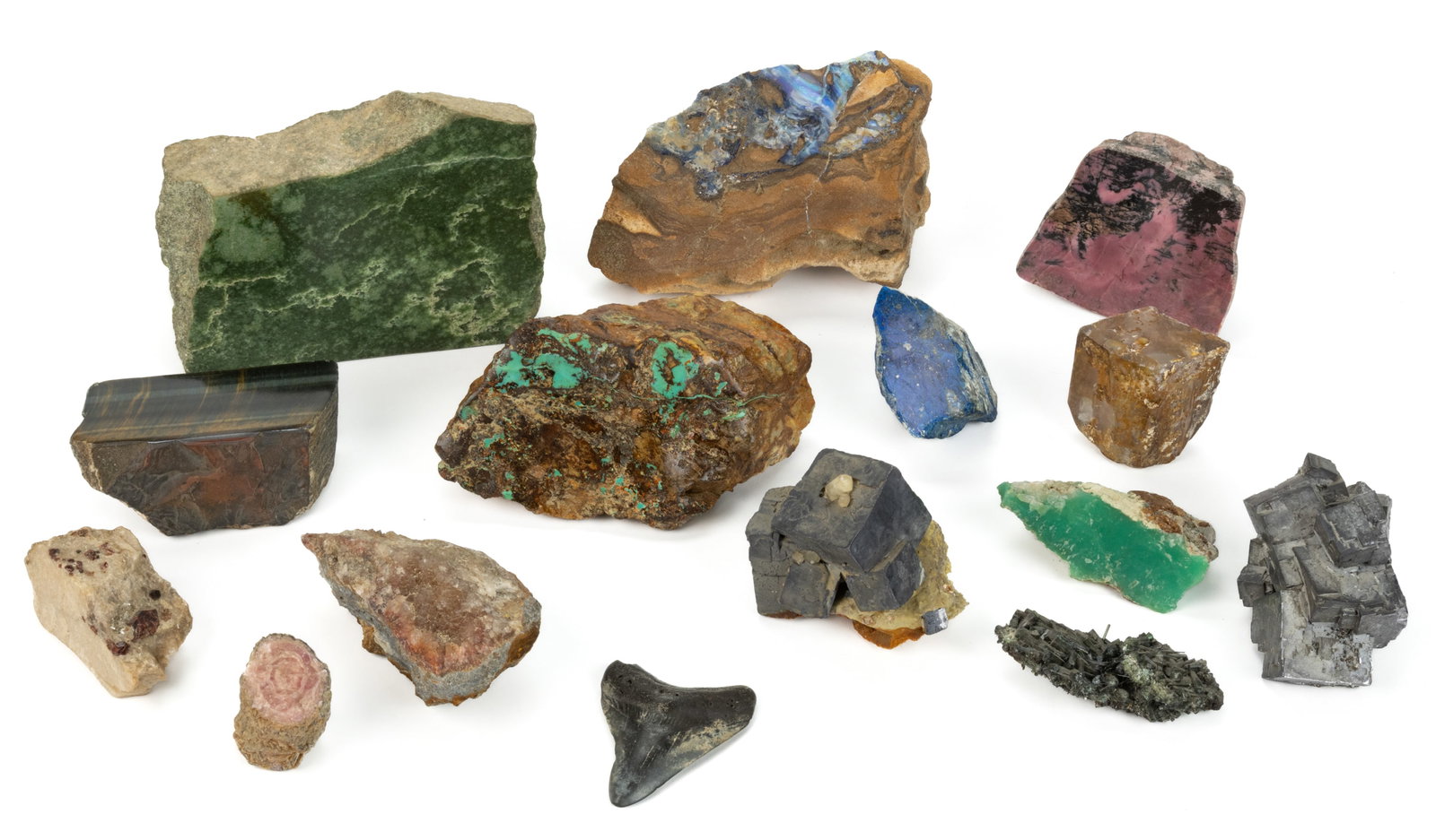ASSORTED ROCK AND MINERAL SPECIMENS, LOT OF 15 (1 of 1)