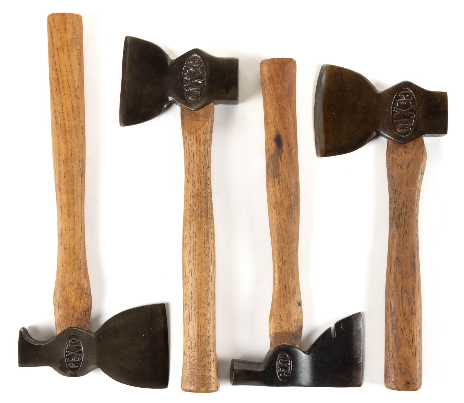 PECK, STOW & WILCOX CO. "PEXTO" VINTAGE AXES / CLAW - CARPENTER HATCHETS, LOT OF FOUR (1 of 1)
