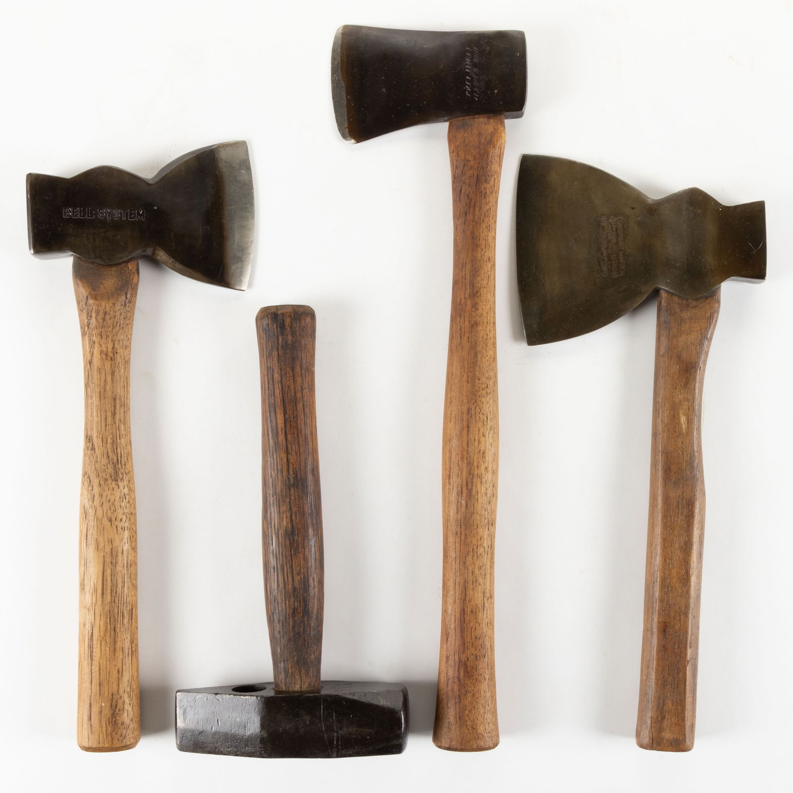 ASSORTED "BELL SYSTEM" AND "WESTERN UNION" VINTAGE LINEMAN'S HAND TOOLS, LOT OF FOUR (1 of 1)