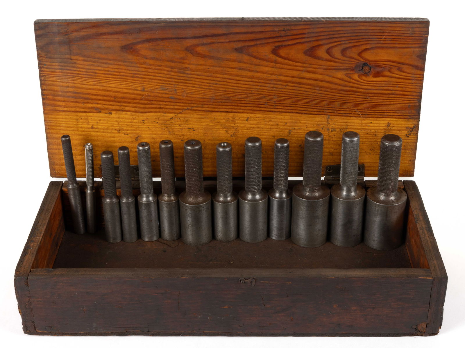 ANTIQUE / VINTAGE STEEL PIN / PLUG GAUGES, 13 PIECE SET (1 of 3)