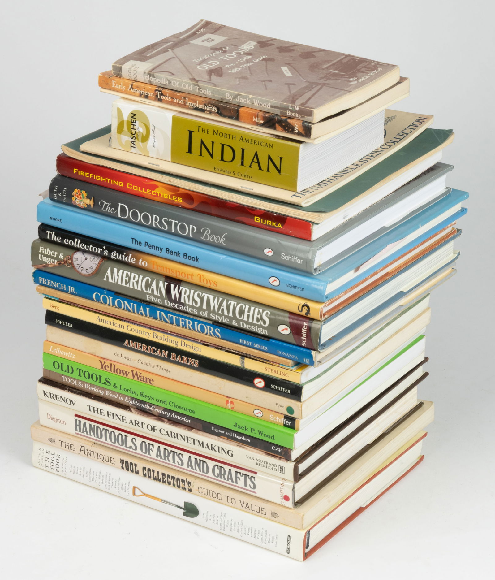 ANTIQUE TOOLS AND OTHER COLLECTIBLES REFERENCE VOLUMES, LOT OF 26 (1 of 1)