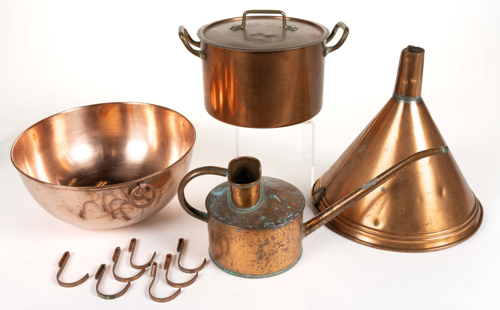 EUROPEAN AND OTHER COPPER COOKWARE / DOMESTIC ARTICLES, LOT OF 11 (1 of 1)