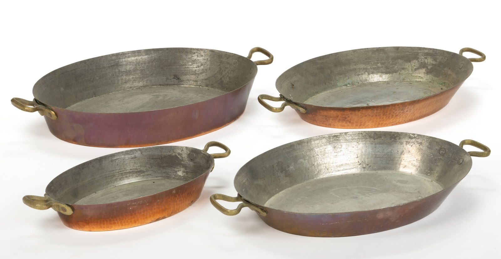 ASSORTED COPPER BAKING PANS, LOT OF FOUR (1 of 1)