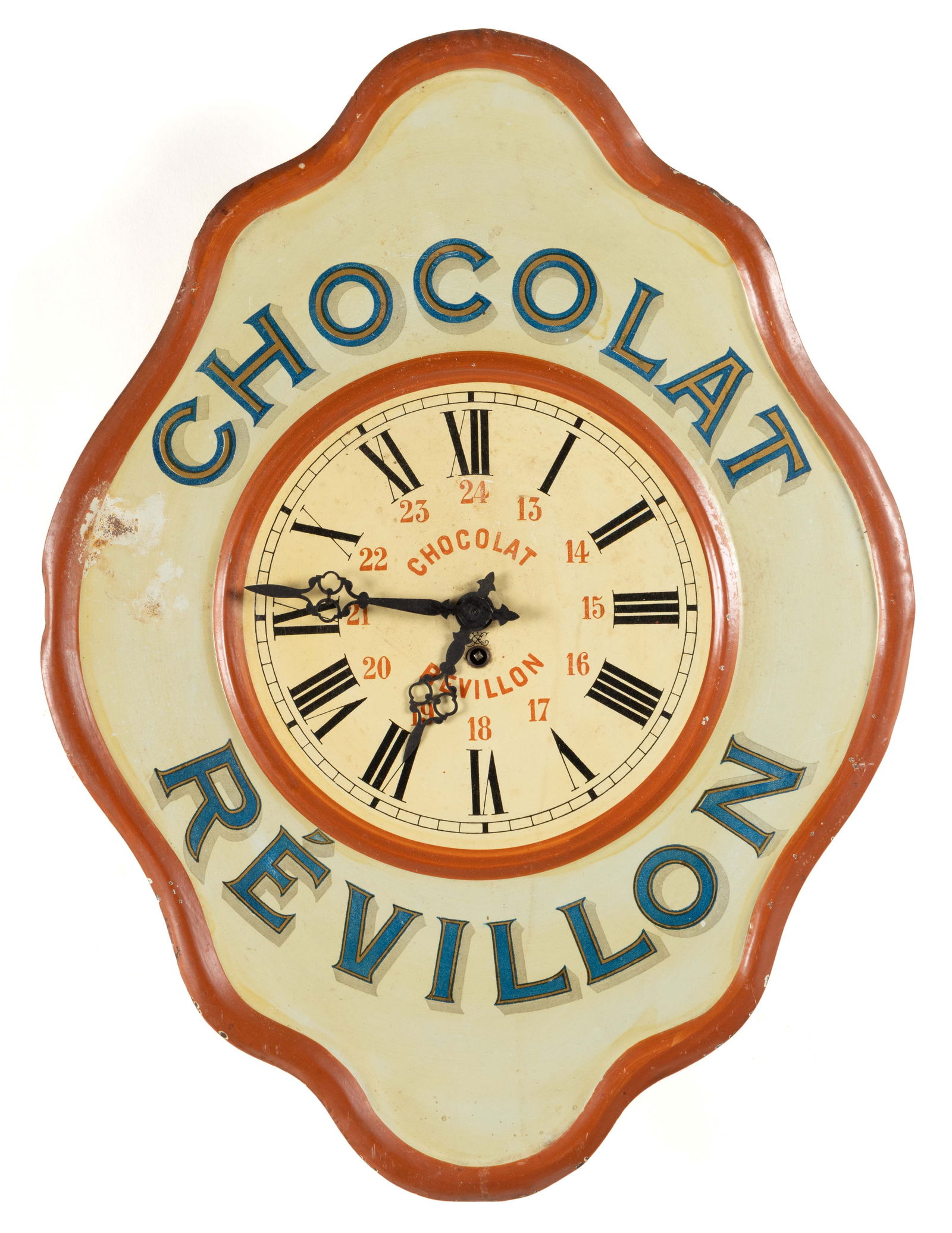 FRENCH CHOCOLAT REVILLON ADVERTISING WALL CLOCK (1 of 3)