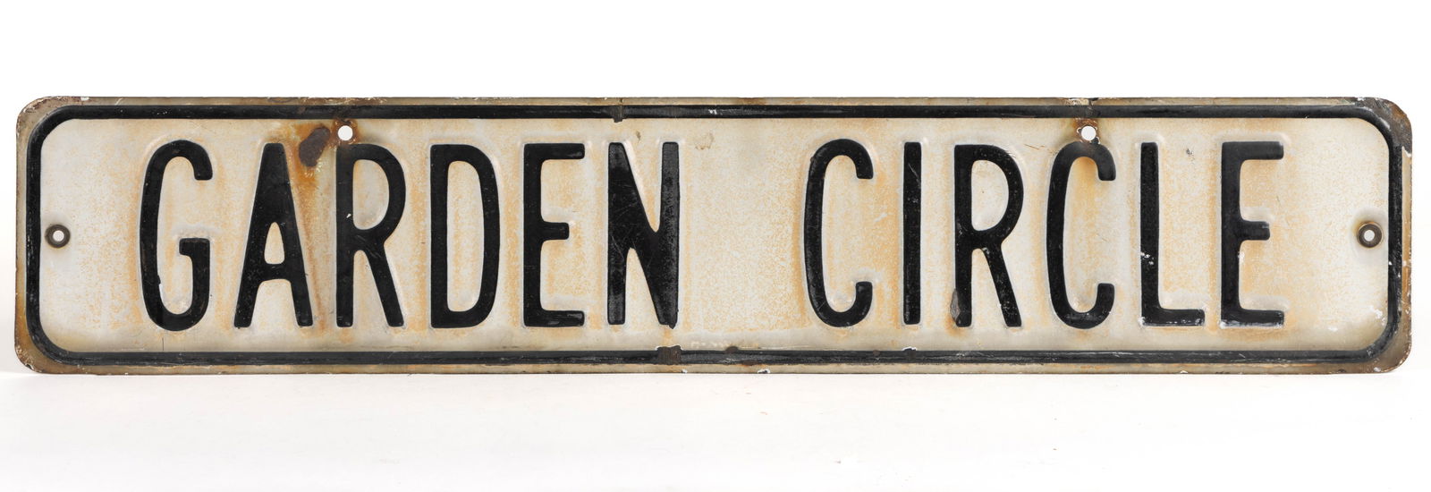 "GARDEN CIRCLE" OHIO METAL STREET SIGN (1 of 2)